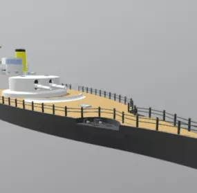 Hms Uig Cruiser Navy Ship 3d model