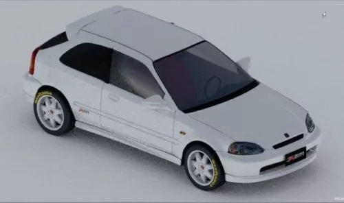 Honda Civic Vi Car 3d model Honda Civic Vi Car 3d model