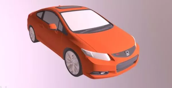 Old Car Sedan Car 3d model