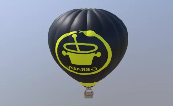 Air Balloon Various Set 3d model