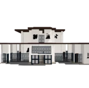 Nice Design Hotel Building 3d model
