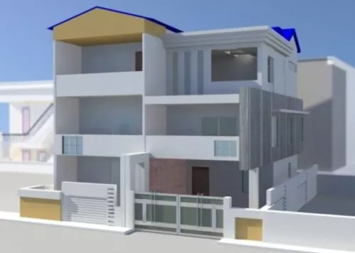 Luxury Glass House Exterior Design 3d model Luxury Glass House Exterior Design 3d model