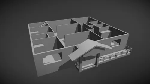 First Floor Home Design 3d model First Floor Home Design 3d model