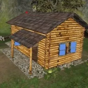 Old House Wooden Material 3d model