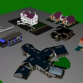 Houses Design 3d model