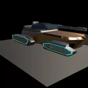 Sci-fi Hover Tank 3d model