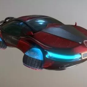 Hover Car Scifi Vehicle 3d model