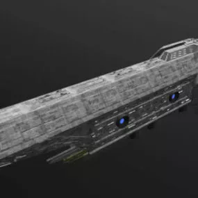 Human Sci-fi Spaceship 3d model