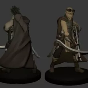 Human Character Ranger Miniature Sculpture 3d model