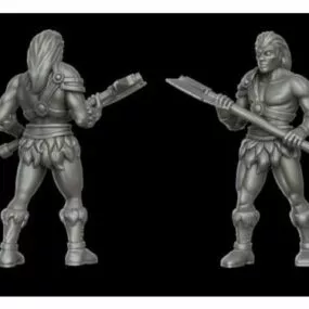 Human Male Barbarian Character 3d model