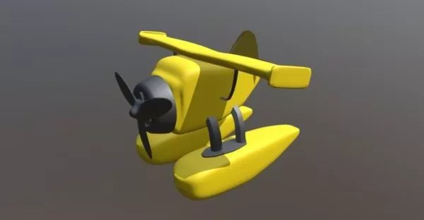 Hydroplane Childrend Toy 3d model Hydroplane Childrend Toy 3d model