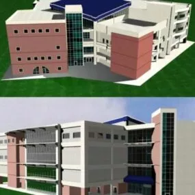Tech Center Building 3d model