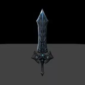 Ice Long Sword Weapon 3d model
