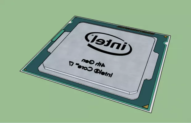 Intel Cpu I7 3d model Intel Cpu I7 3d model