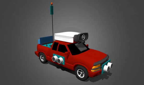 Modern Telescope Tripod Included 3d model