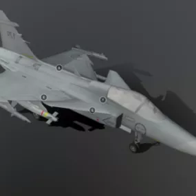 Jas39 Gripen Aircraft 3d model