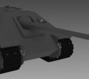 Military Jagdpanther Tank 3d model