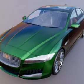 Jaguar Xf Car 3d model