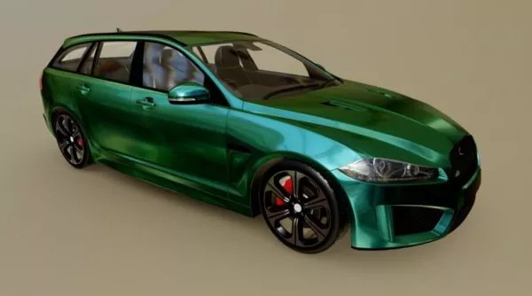 Jaguar Animal Character 3d model