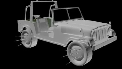 Army Jeep Cj-7 Vehicle 3d model Army Jeep Cj-7 Vehicle 3d model