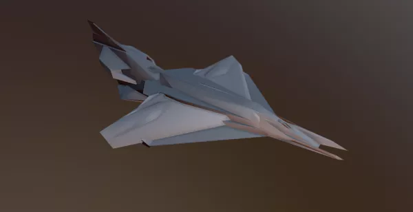 Jet Plane Sci-fi Design 3d model Jet Plane Sci-fi Design 3d model