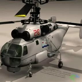 Military K27 Helicopter 3d model