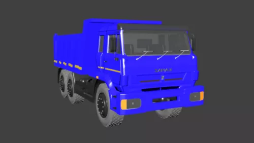 Kamaz Heavy Truck 3d model Kamaz Heavy Truck 3d model