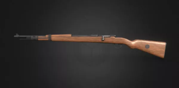 Rifle Gun With Scope 3d model