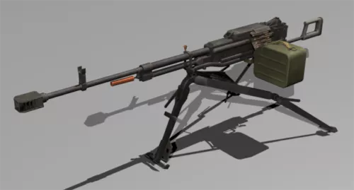 Weapon Kord With Tripod 3d model Weapon Kord With Tripod 3d model