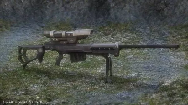 Warrior And Sniper Gun 3d model