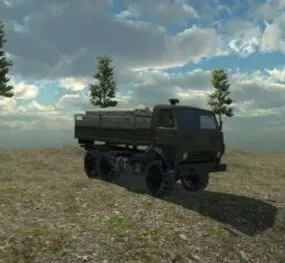 Kamaz Bort Transport Vehicle 3d model