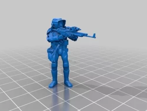 Battle Warrior Game Character 3d model
