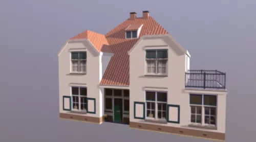 Western Traditional Small House 3d model Western Traditional Small House 3d model