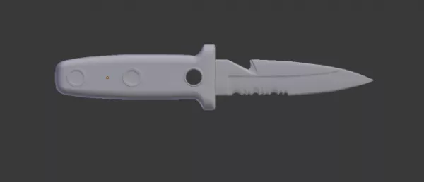 Combat Knife Set 3d model