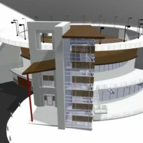 Keystone House Building Design 3d model