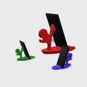 Kicking Phone Holder Printable 3d model