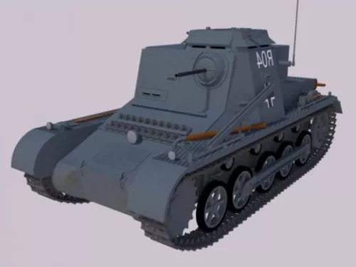Sd-kfz Command Tank 3d model Sd-kfz Command Tank 3d model