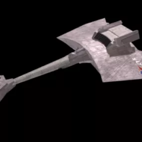Klingon D7 Sci-fi Spaceship 3d model