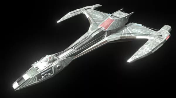 Klingon Futuristic Spacecraft 3d model