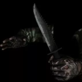Knife Animation Weapon 3d model