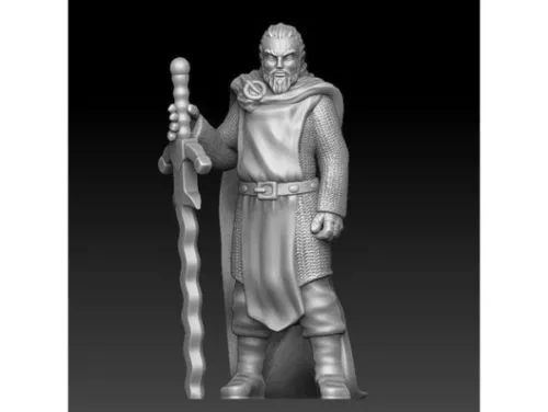 Knight Templar Sword Game Character 3d model Knight Templar Sword Game Character 3d model