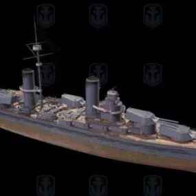 Knyaz Suvorov Navy Cruiser 3d model
