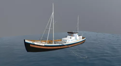 Fish Flagfish 3d model
