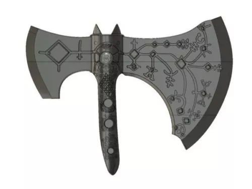 Steel Axe Weapon 3d model