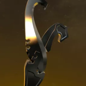 Kujang Weapon 3d model