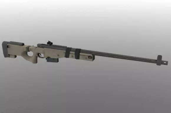 Army M60 Machine Gun 3d model