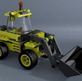 Lego Toy Excavator Truck 3d model