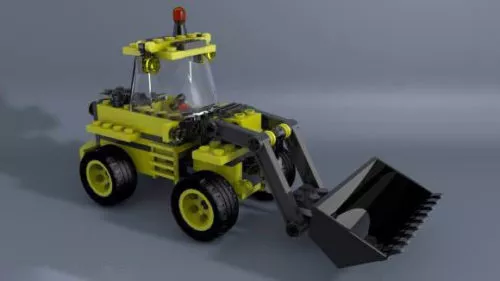 Backhoe Loader Toy 3d model