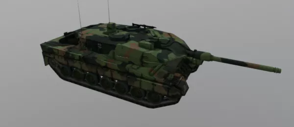 Small Tank Low Poly 3d model