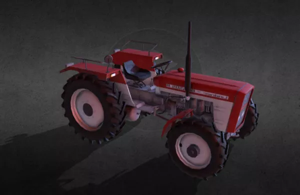 Modern Tow Tractor 3d model